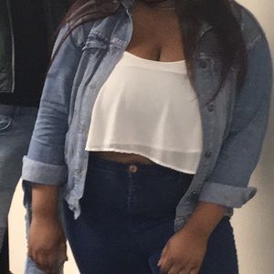 Akira flowy crop top